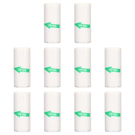 Yousheng 10 рулонов 57x25 мм самоклеящаяся термобумага многофункциональная компактная портативная термобумага без чернил без чернил