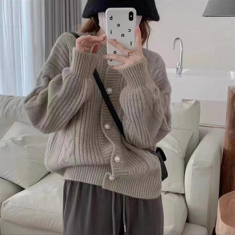 YYFS Женская мода повседневная осень-зима однотонный принт длинный рукав O-образный вырез свитера