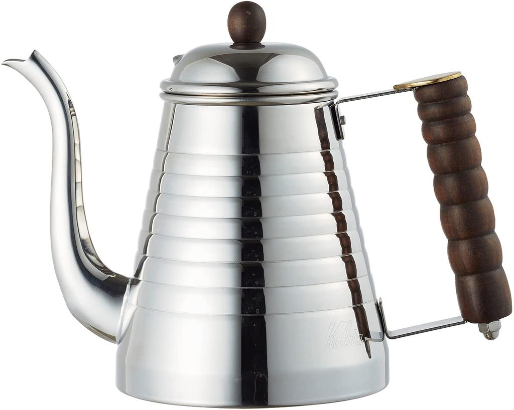 Кофейник Kalita 1000 мл, совместим с индукционными плитами, из нержавеющей стали, производство Япония, SSW Kettle 1000, Дрип-пот, Чайник, Кофеварка, Сервер для чая, Ячменный чай, Горячий