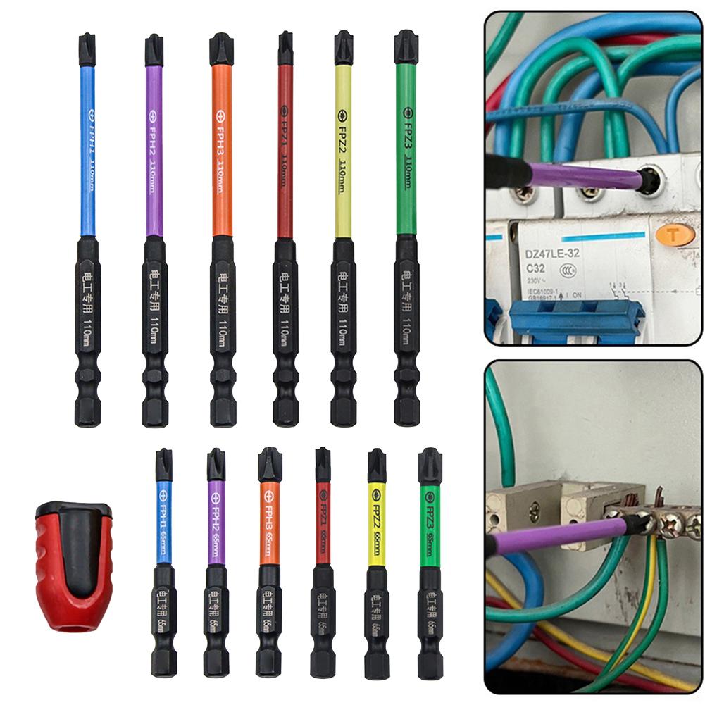 Биты для отверток FPZ2 Зеленый Красный Специальный крест 110 мм