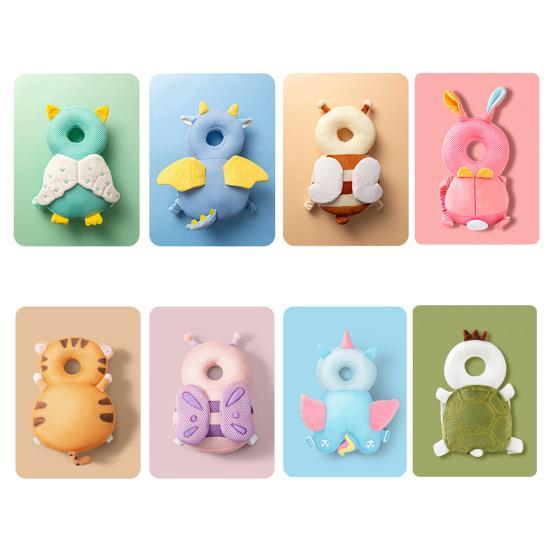 Подушка для защиты головы ребенка. Толстый мягкий набивной регулируемый ремень. Рюкзак с защитой головы для малышей. Ходьба, ползание, обучение бегу.