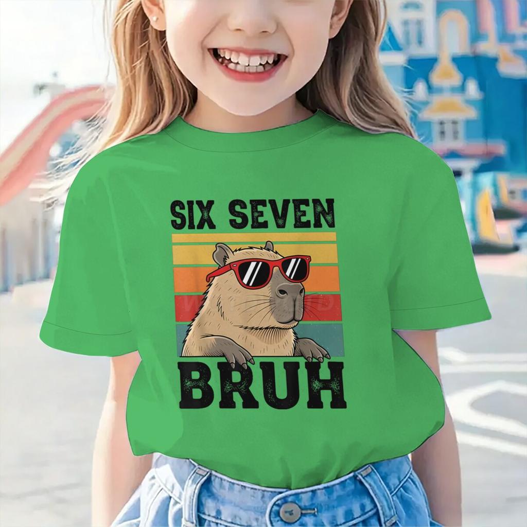Fashion Women's T-Shirt Six Seven 67 Meme Graphic Print Women's Tees Top Summer Short Sleeve O Neck Casual Outdoor Women's Clothing