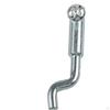 Z Bend Cable End for Mower,Dog Leg Wire Stop,for 2mm Cables,Metal,Compact,Sturdy,Single Hole