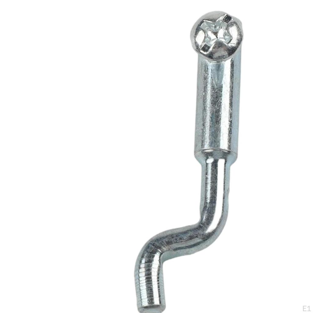 Z Bend Cable End for Mower,Dog Leg Wire Stop,for 2mm Cables,Metal,Compact,Sturdy,Single Hole