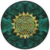 Sacred Sunflower Flower of Life Round Carpet Indian Mandala Carpet Meditation Mat Yoga Room Spirit Chakra Art Home Decor
