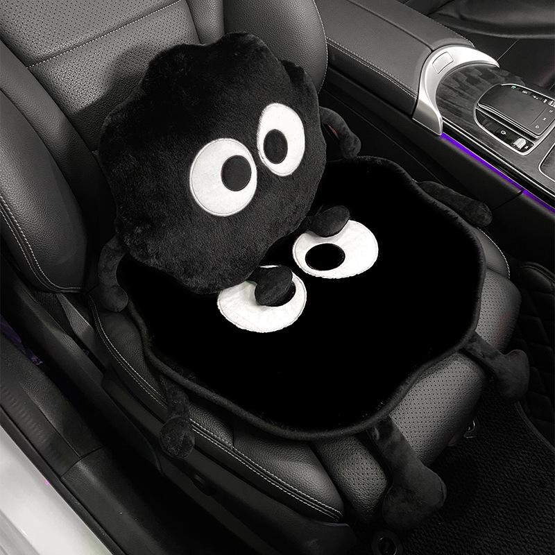 Luxury Winter Plush Heated Car Seat Cushion Set - Anti-Freeze, High-End Design for Women