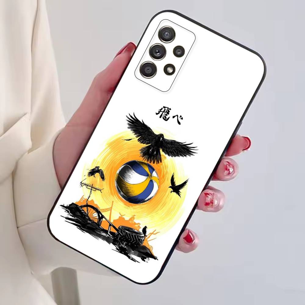 Аниме H-HaiKyuu крутой чехол для телефона для Samsung S25, S24, S21, S22, S23, S30, Ultra, S20, Plus, Fe, Lite, Note, 10, Черный чехол