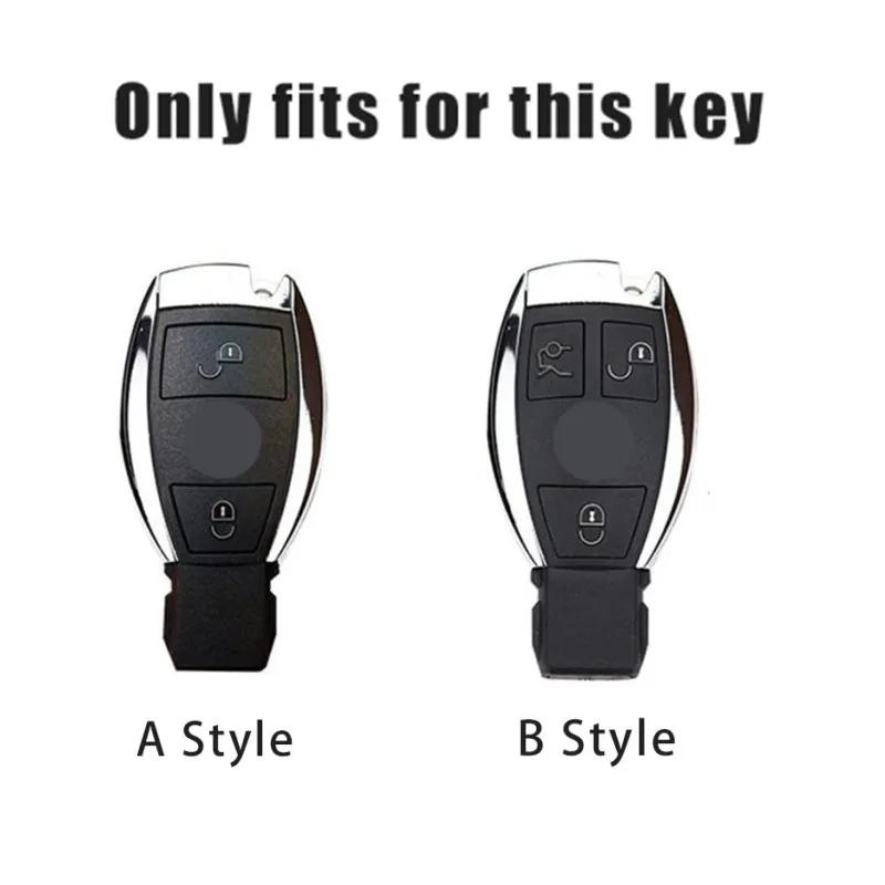 ZJH5 Car Key Cover For Mercedes Benz A B C E Class GLS GLA GLK GLC CLS CLA AMG W204 W205 W212 Bag Car Key Holder Remote Protector