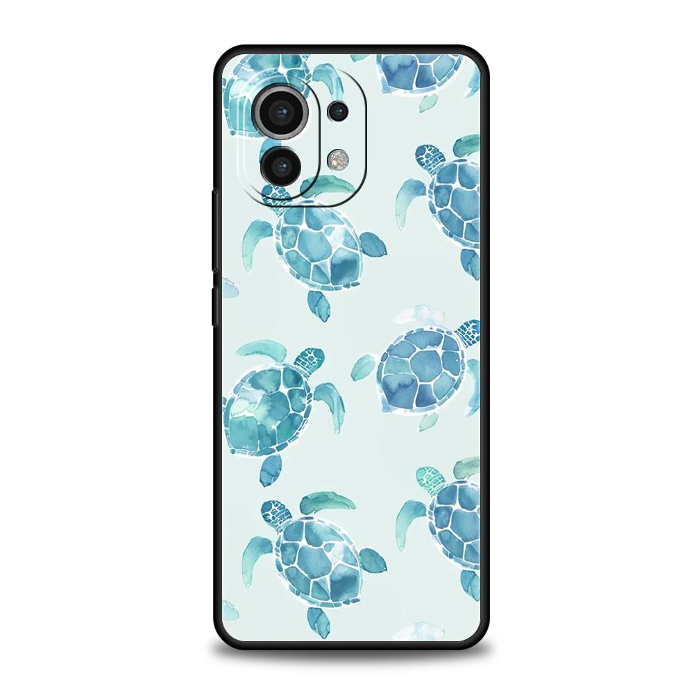 Крутой чехол для телефона с морской черепахой для Xiaomi 15 14 13 12 Lite 14T 13T 12T Pro Poco X7 X6 X5 X4 X3 NFC F7 Ultra F6 Pro Мягкая крышка