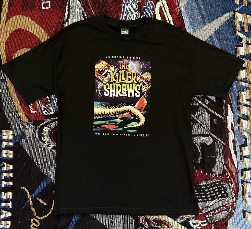 Vintage The Killer Shrews Shirt Movie Promo 1959 Sci-fi/Horror 2002 Black
