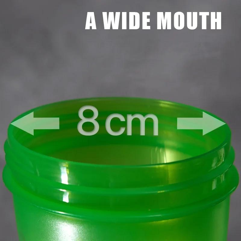 Бутылка для спортивного шейкера 400 мл, бутылка для смешивания сывороточного протеина, герметичная, для спорта, фитнеса, спортзала, пластиковая бутылка для питья