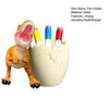 Dinosaur Pen Holder Resin Desk Ornament Cute Dino Toothbrush And Toothpaste Holder Makeup Brushes Organizer Fun Dinosaur Decoration