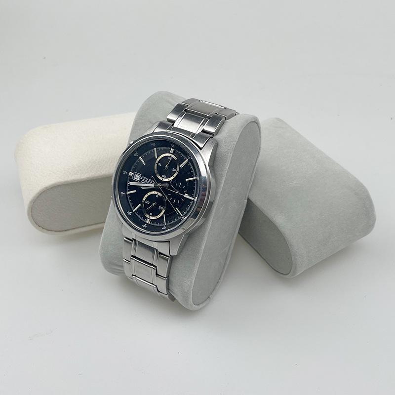 Универсальная бархатная кожаная коробка для часов и держатель-подушка для механических наручных часов