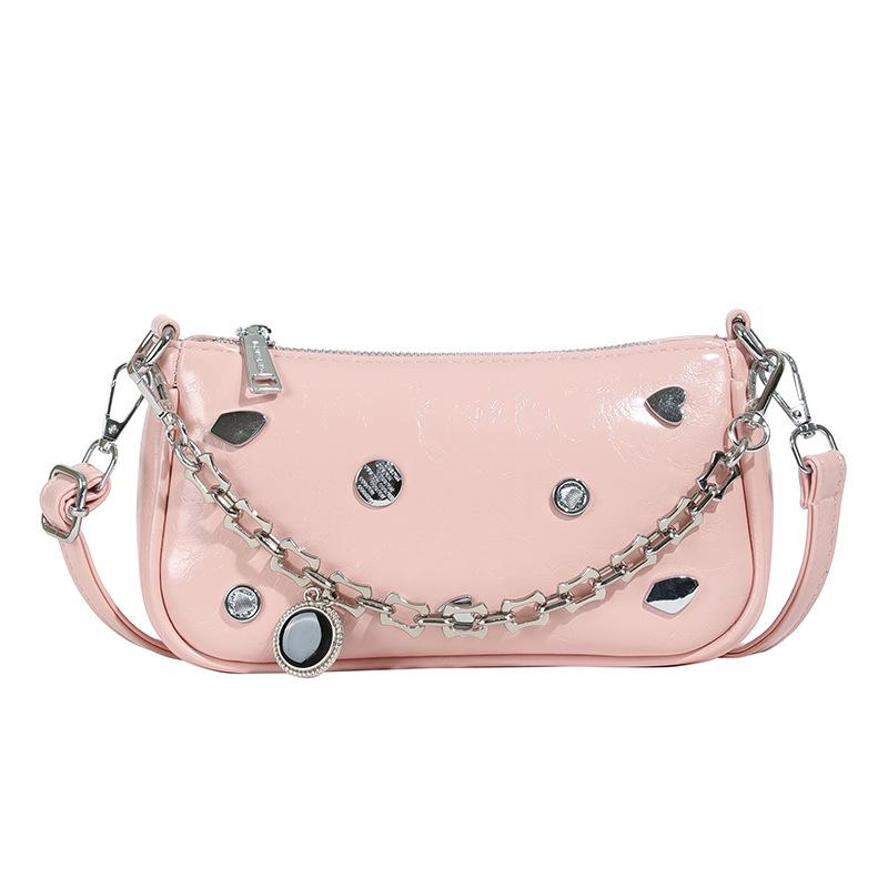 Fashion high-end chain armpit small bag, foreign style versatile personality Korean version of niche messenger women's bag