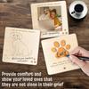 Wood Pet Dog Puppy Memorial Card Ornaments Pet Card for Home and Desktop Decoration Pet Card Wood