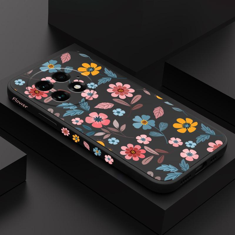 Чехол для телефона с цветком Flowerstalk Flower для Oneplus 15 15R 13 13R 12 12R 11 10 10T 9R 9RT 9 8T 8 7T Pro Жидкий силиконовый чехол