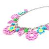 NOA [I9939] - Designer Necklace 'Vahiné' Pink Blue
