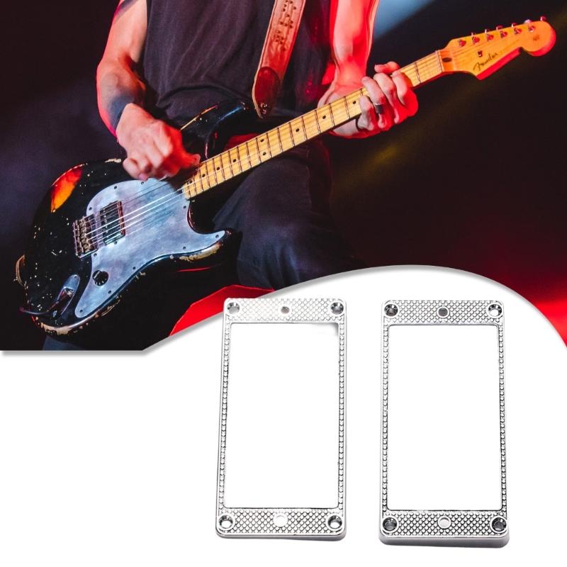 Металлические монтажные кольца для хамбакеров с изогнутым дном. Мгновенная установка звукоснимателя для сценической записи.