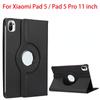360 Degree Rotation Cover For Xiaomi Mi Pad 5 Pro Case 11 Inch Leather Flip Stand Cover For MiPad 5 Pro 5G Case 2021 Capa Funda