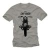 Rockabilly Motorcycle Men's T-Shirt with Cafe Racer - Men's Twin Bobber Shirt