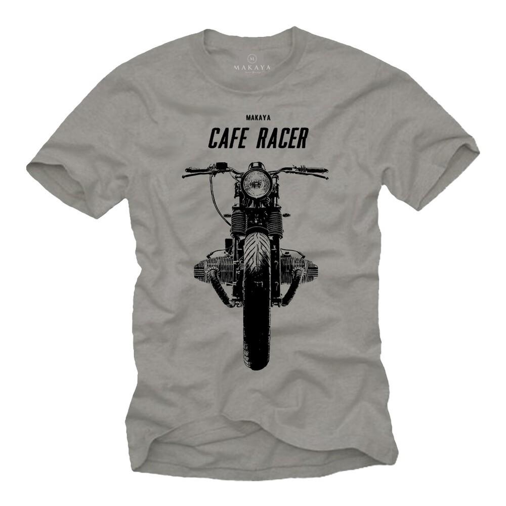 Rockabilly Motorcycle Men's T-Shirt with Cafe Racer - Men's Twin Bobber Shirt