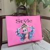 Colorful Laminated Waterproof Tote Bag for Fashion Clothing and Shoes with Logo Printing - Non-woven Gift Packaging