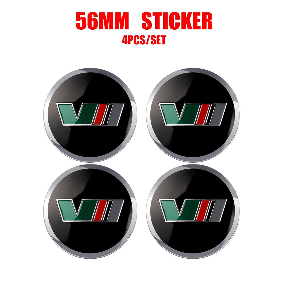 4pcs 56mm Car Emblem Wheel Center Hub Cap Cover Sticker For Skoda Rapid Octavia VRS VII S Kodiaq Karoq Fabia Superb Scala Yeti