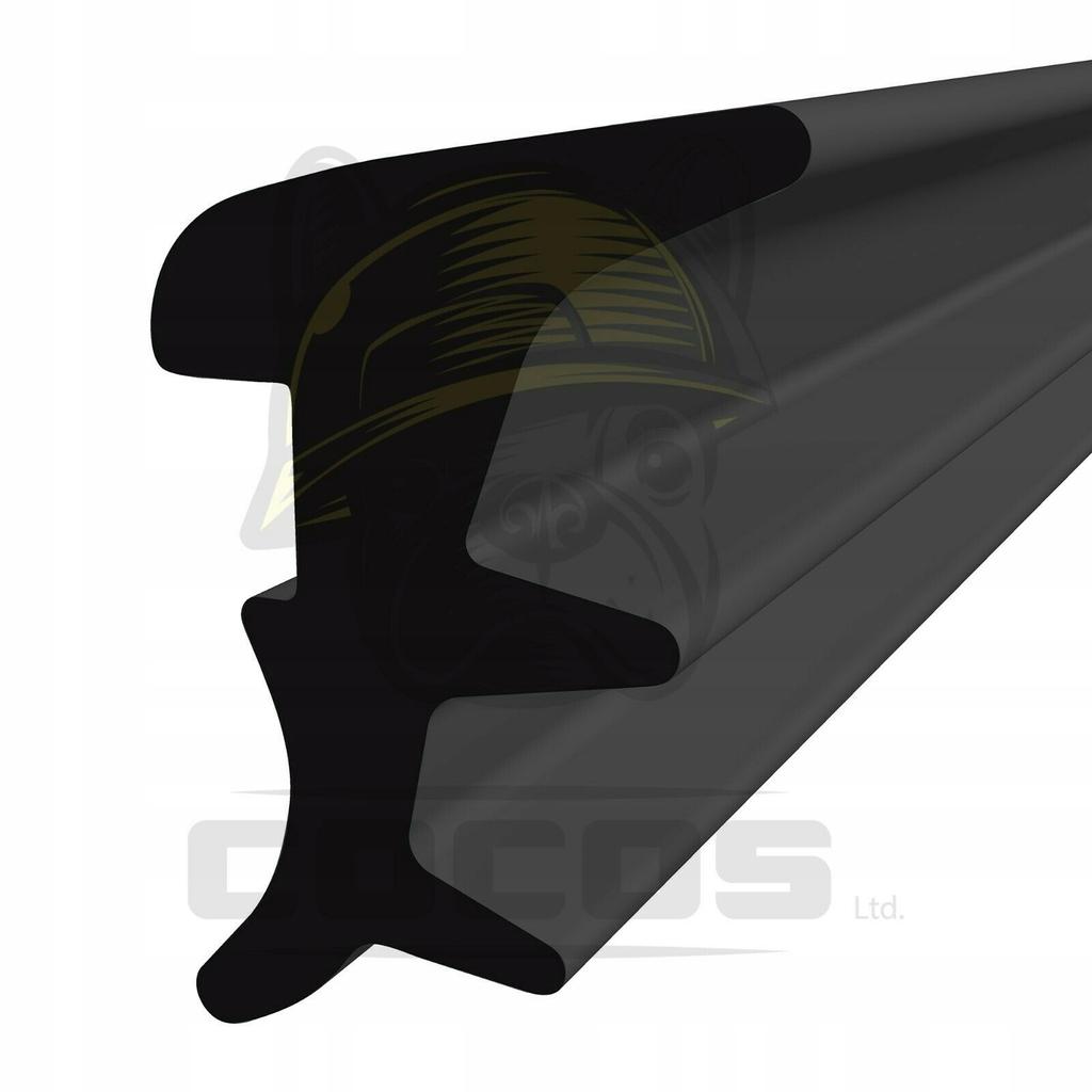 Seal for PVC windows S-256 BLACK 1m