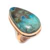 Chrysocolla Ethnic Style Copper Jewelry Ring Size 9 B3b46