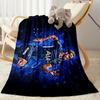 Football Player Action Blanket Soft & Cozy Perfect for Picnics Livingroom Office Four Seasons Universal Digital Print