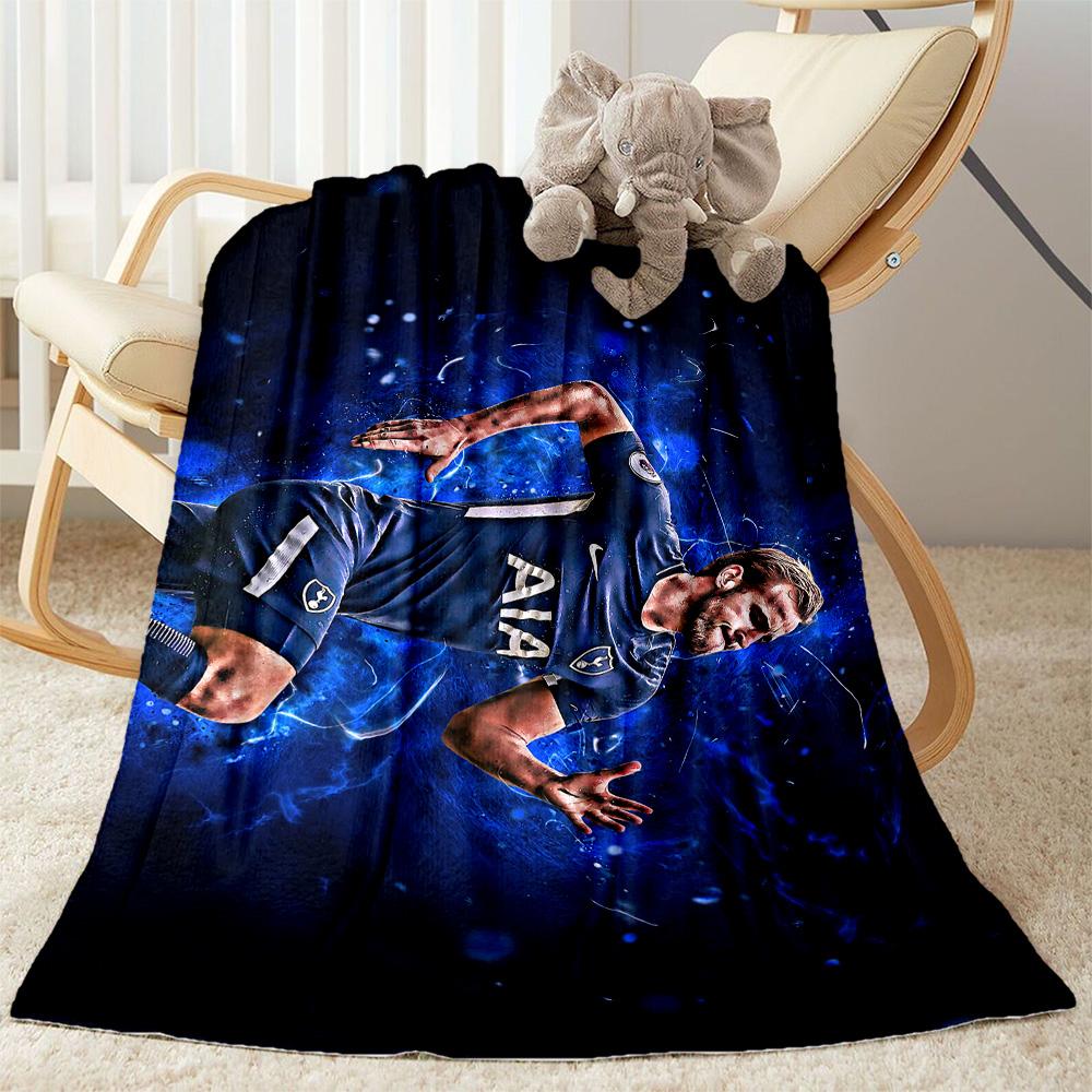Football Player Action Blanket Soft & Cozy Perfect for Picnics Livingroom Office Four Seasons Universal Digital Print