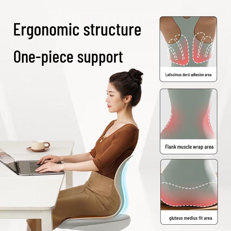 Integrated 3-Zone Ergonomic Lumbar Support Cushion
