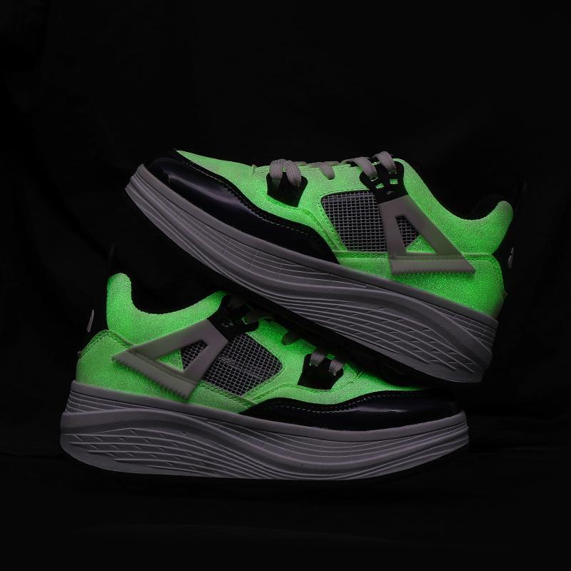 Детские роликовые коньки с четырьмя колесами, съемная плоская спортивная обувь для девочек, розовые роликовые коньки, спортивная обувь, розовые кроссовки