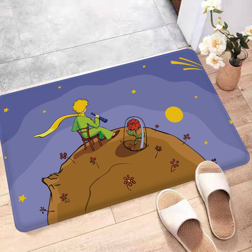 Литературные произведения Маленький П-Принц Коврик для ванной Скандинавский стиль Домашний придверный коврик Коврики для ванной-туалета Коврик для спальни