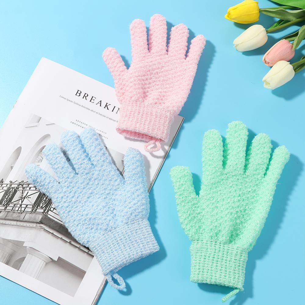 Exfoliator Two-sided Scrub Mitt Rub Thicken Bath Towel Bath Scrub Glove Peeling Glove Body Cleaning