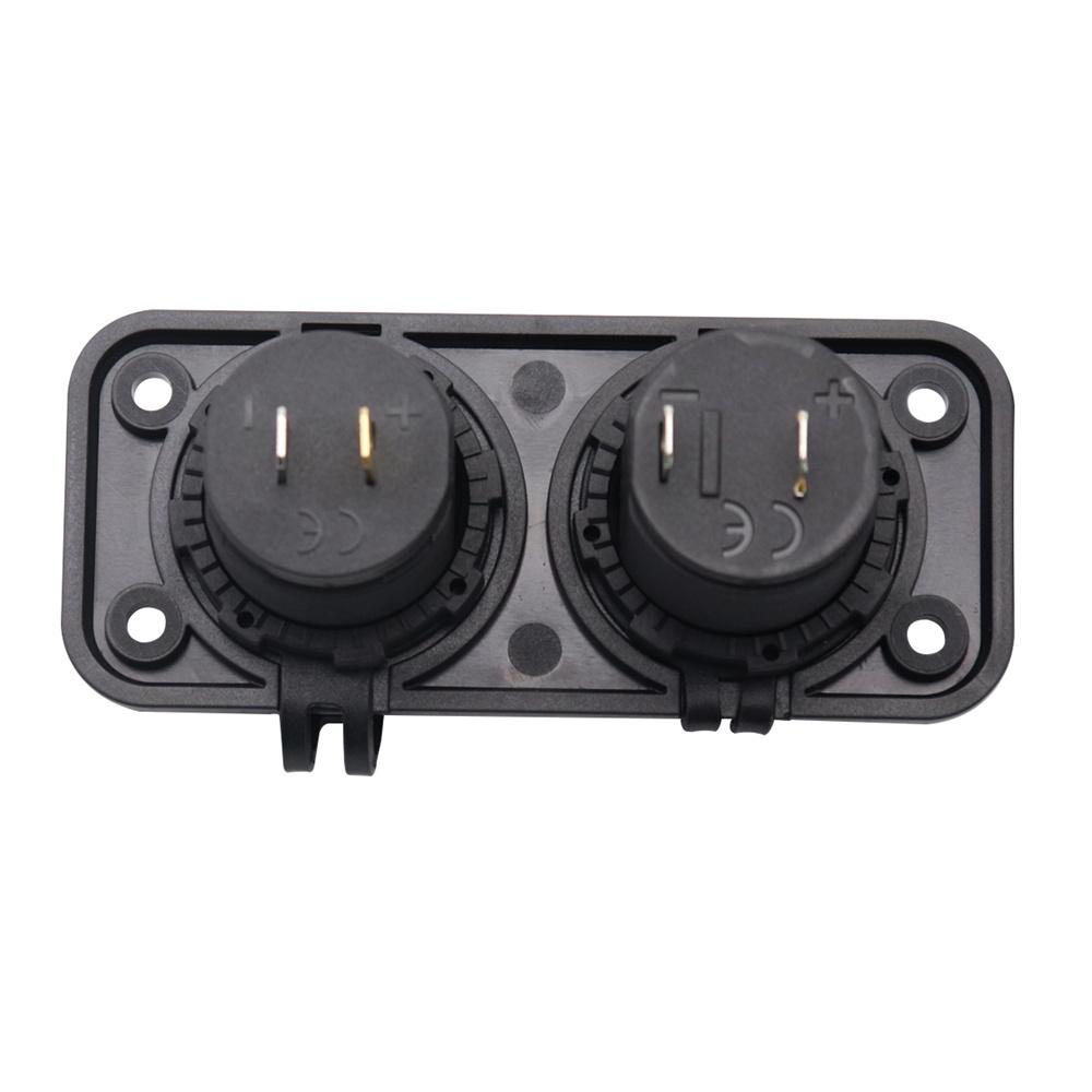 12В/24В QC 3.0 и TYPE-C Двойное USB Зарядное Устройство Автомобильный Прикуриватель Розетка Штекер Панель