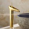 Basin Faucets Waterfall Bathroom Antique Faucet Single Handle Torneiras Para Banheiro Mixer Tap Deck Mounted Water Tap AL-9207K