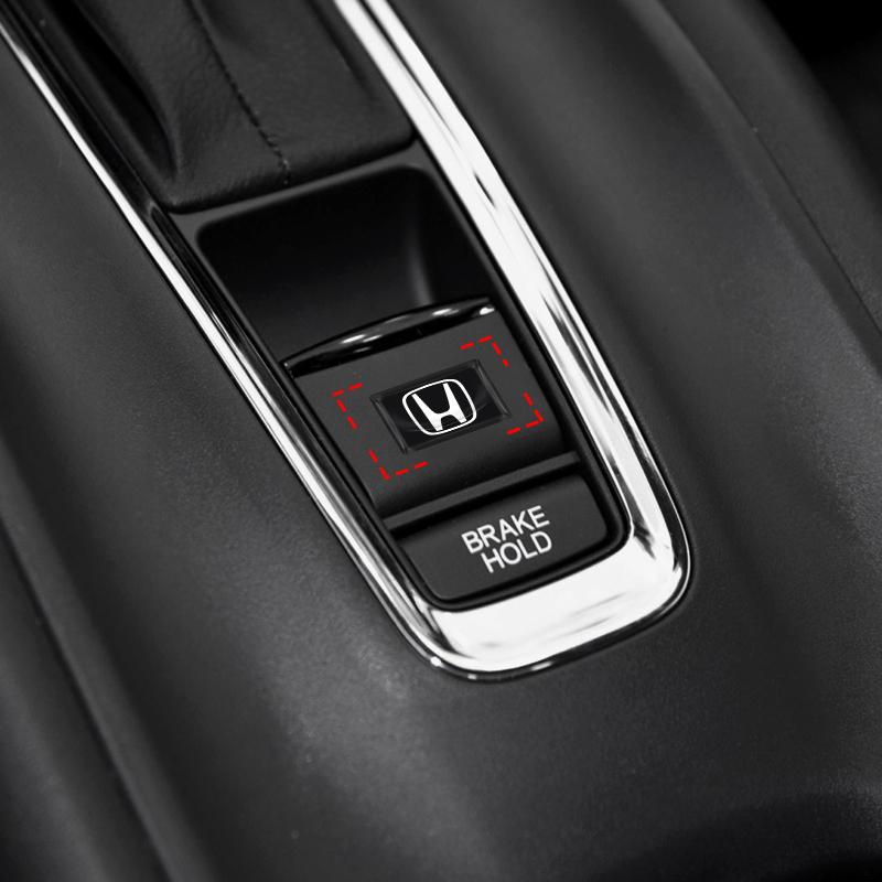 10 шт. Наклейка с эмблемой для интерьера автомобиля 3D Эпоксидная наклейка Аксессуары для Honda Civic Xrv Hrv Crv Brv City Accord Fit Jazz Insight Pilot Passport Stepwgn