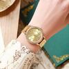 Inlaid Rhinestone Heart-shaped Dial Quartz Watch, Women's Strap Watch, Exquisite Dial, Clothing Accessories