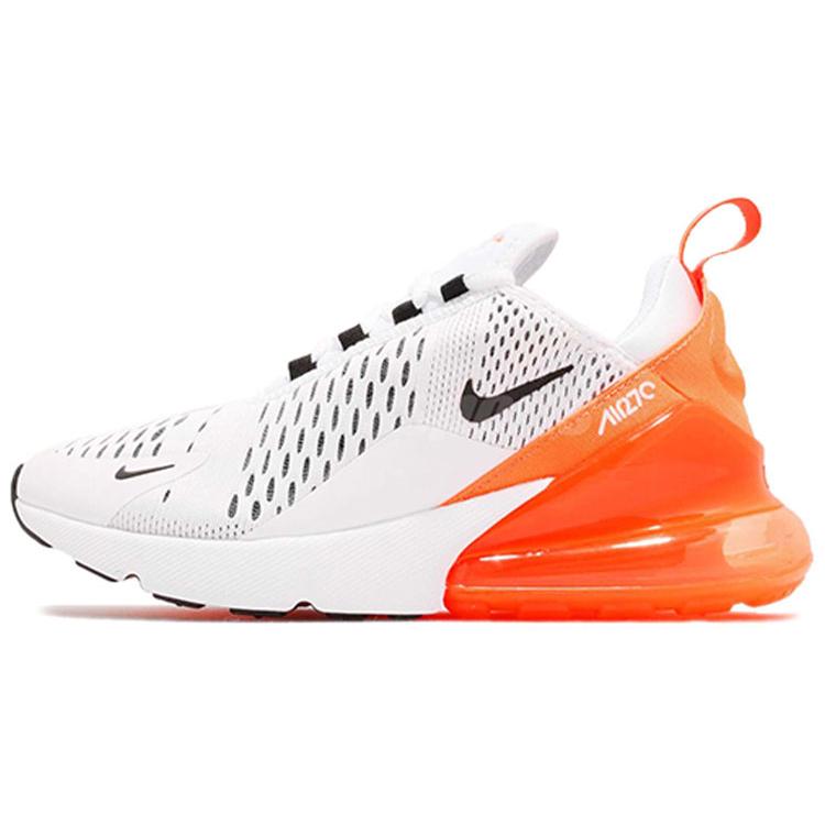 Nike Air Max 270 White Black Orange Women's AH6789-104