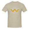 Weylandyutani Corp Building Better Worlds  Worn Version Fitness Tshirt Niche Street Seamless Splicing Basic Tee
