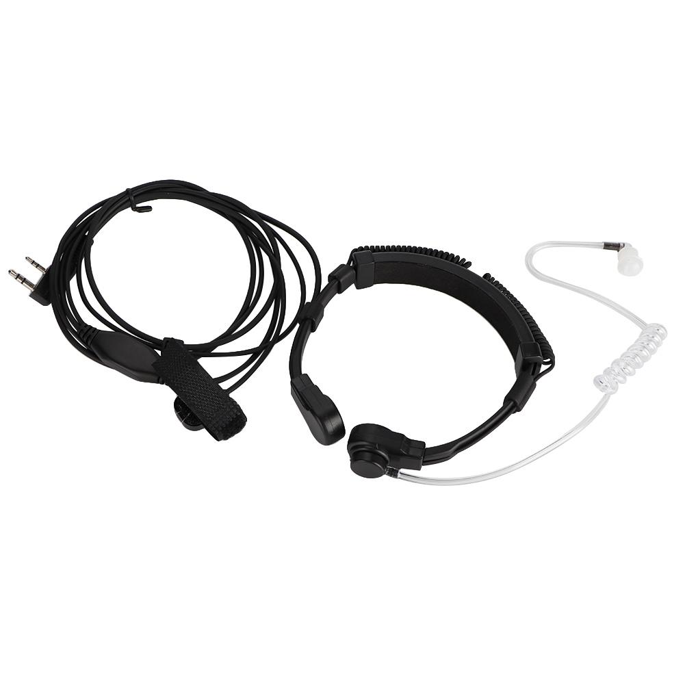 Throat Control Microphone Mic Earpiece Headset for Walkie Talkie UV 5R UV 5RE UV B5