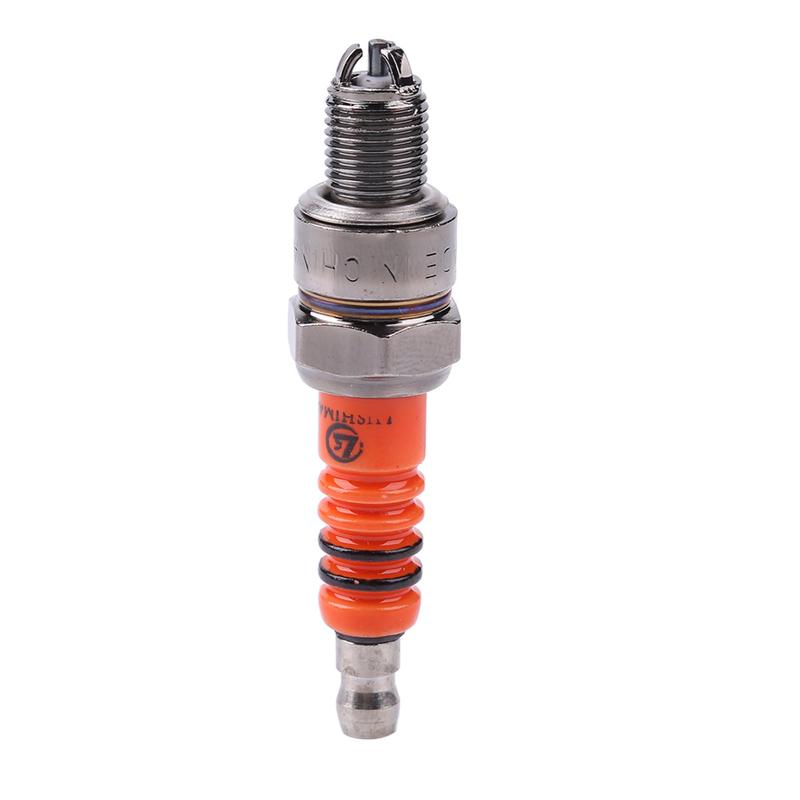 Motorcycle Spark Plug Iridium Spark Candle High Performance 3 Electrode A7TC Motorcycle Ignition Accessories for 50CC-150CC ATV