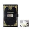 PU Leather Diary Writing Pads Hard Cover Lockable Secrets Journal Journal Notebook With Lock  Work