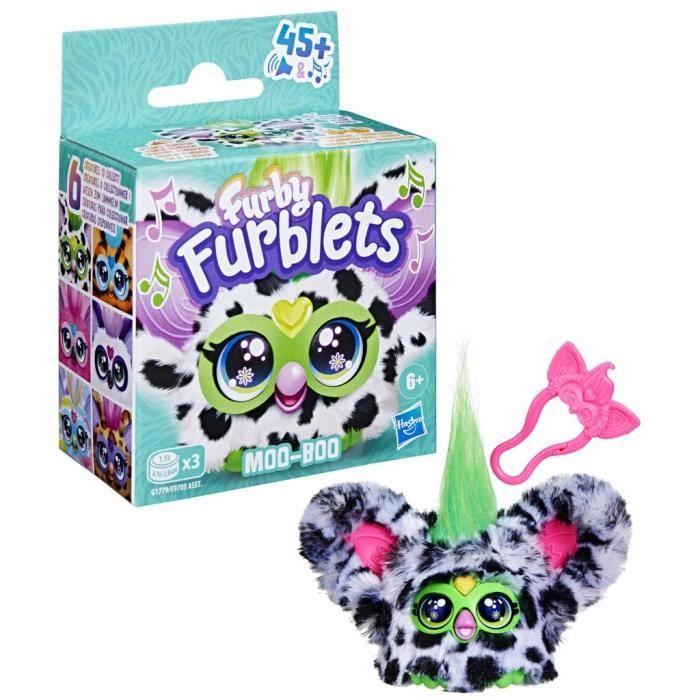 Furby Furblets Moo-Boo, Mini peluche électronique pour filles et garçons, plus de 45 sons, à partir de 6 ans, série 4, Hasbro