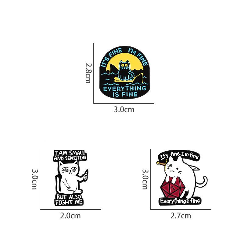 Набор мультяшных брошей 3-10 шт. Рождественская лягушка Космос Грибы Джокер Черный кот Собака Эмалевые значки Животное Значок на лацкан Ювелирные изделия Оптом
