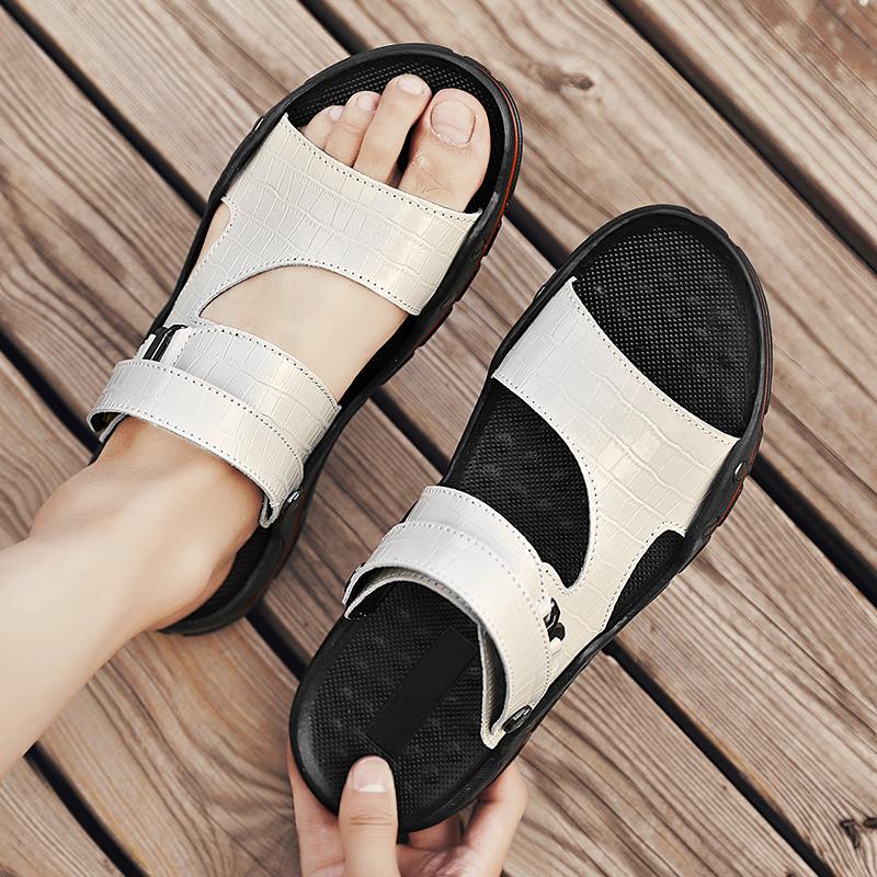 2024 Брендовые летние новые мужские трендовые сандалии для пляжа, отдыха на природе, большие размеры, спортивные мужские сандалии, летняя обувь для ходьбы 38-48