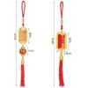 Festive Bonsai Green Plant Hanging Ornaments: Auspicious Fu Character & Lantern Decoration for Chinese New Year Housewarming