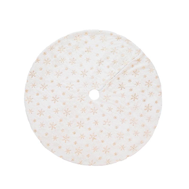 78-122СМ Плюшевая Юбка для Рождественской Елки Белые Снежинки Искусственный Мех Юбки для Новогодних Елок Основание Чехол Ковер для Вечеринки Навидад