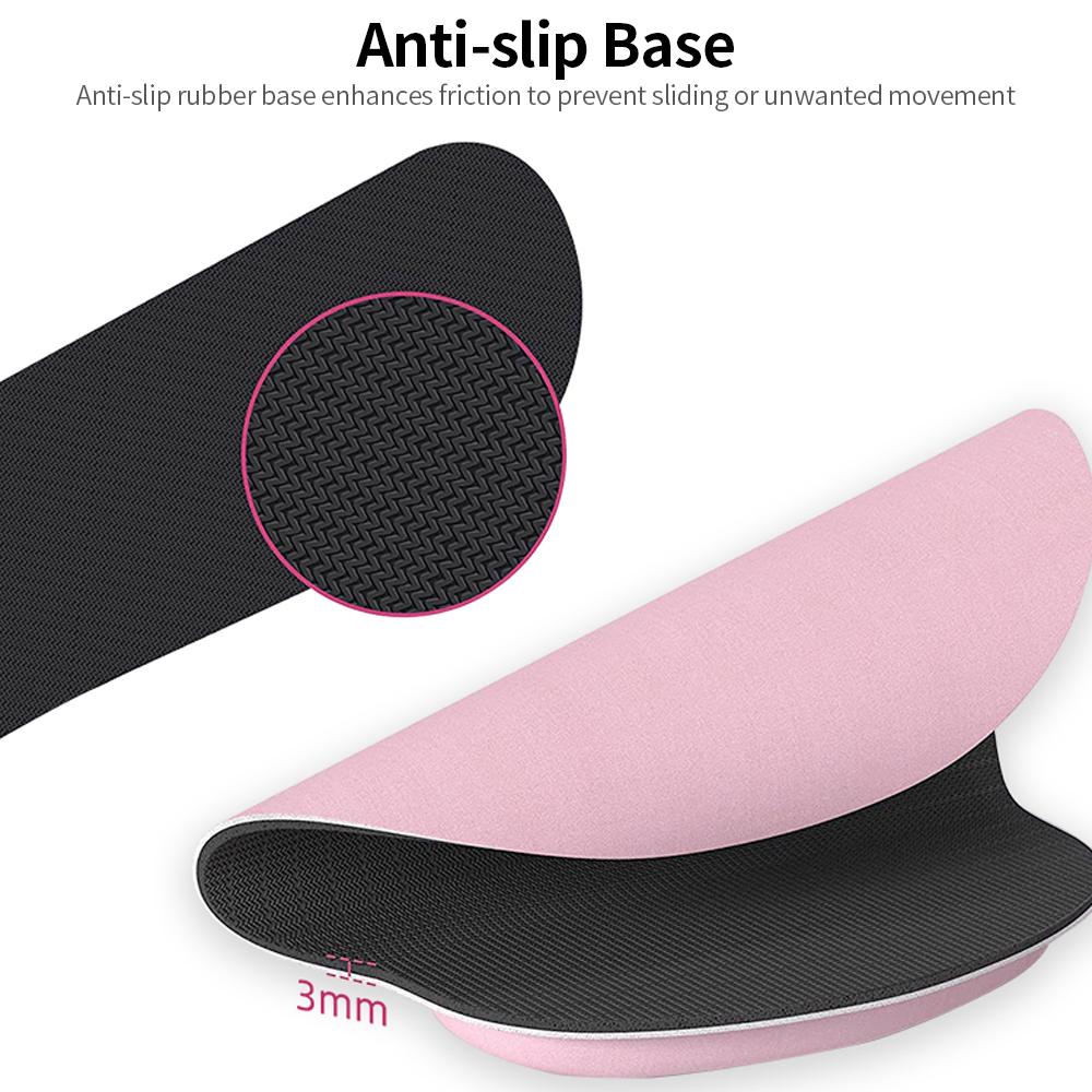 Ergonomic Memory Foam Keyboard Wrist Rest Mouse Wrist Rest Mouse Pad Set with Lycra Fabric